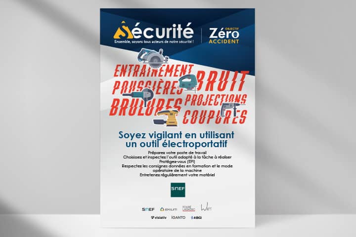 Outils électroportatifs : la sécurité bien en main !
