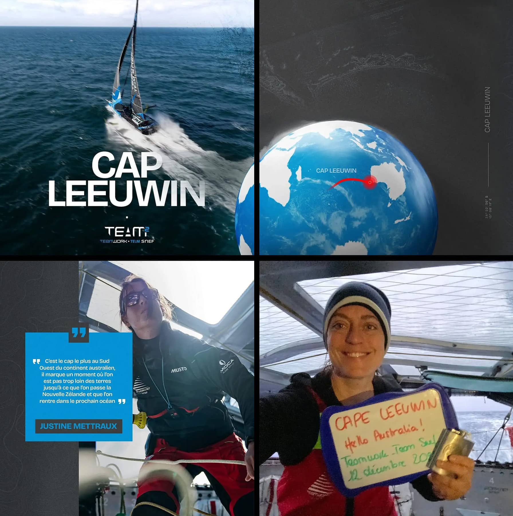 Vendée Globe : Cap Leeuwin franchi, Justine Mettraux trace sa route vers le pacifique !