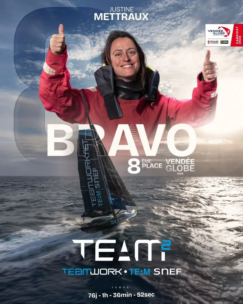 Vendée Globe : Justine Mettraux, un record historique !